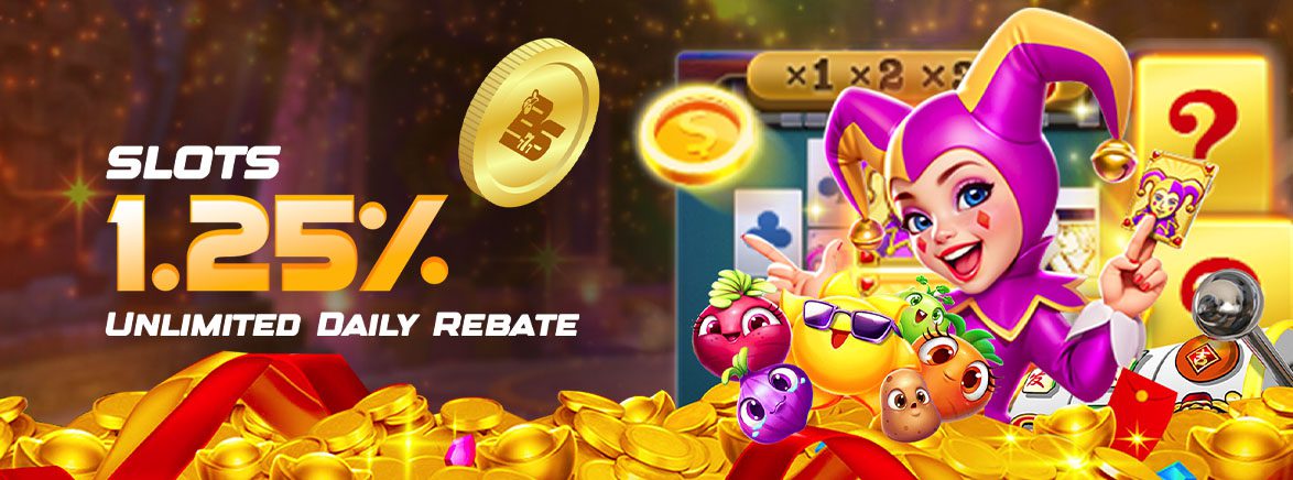Slots 1.25% Unlimited Daily Rebate Slots 1.25% Unlimited Daily Rebate